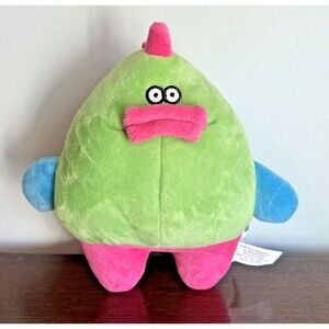 GoDog Grumpy Fat Dino Chew Guard Squeaky Plush Dog Toy